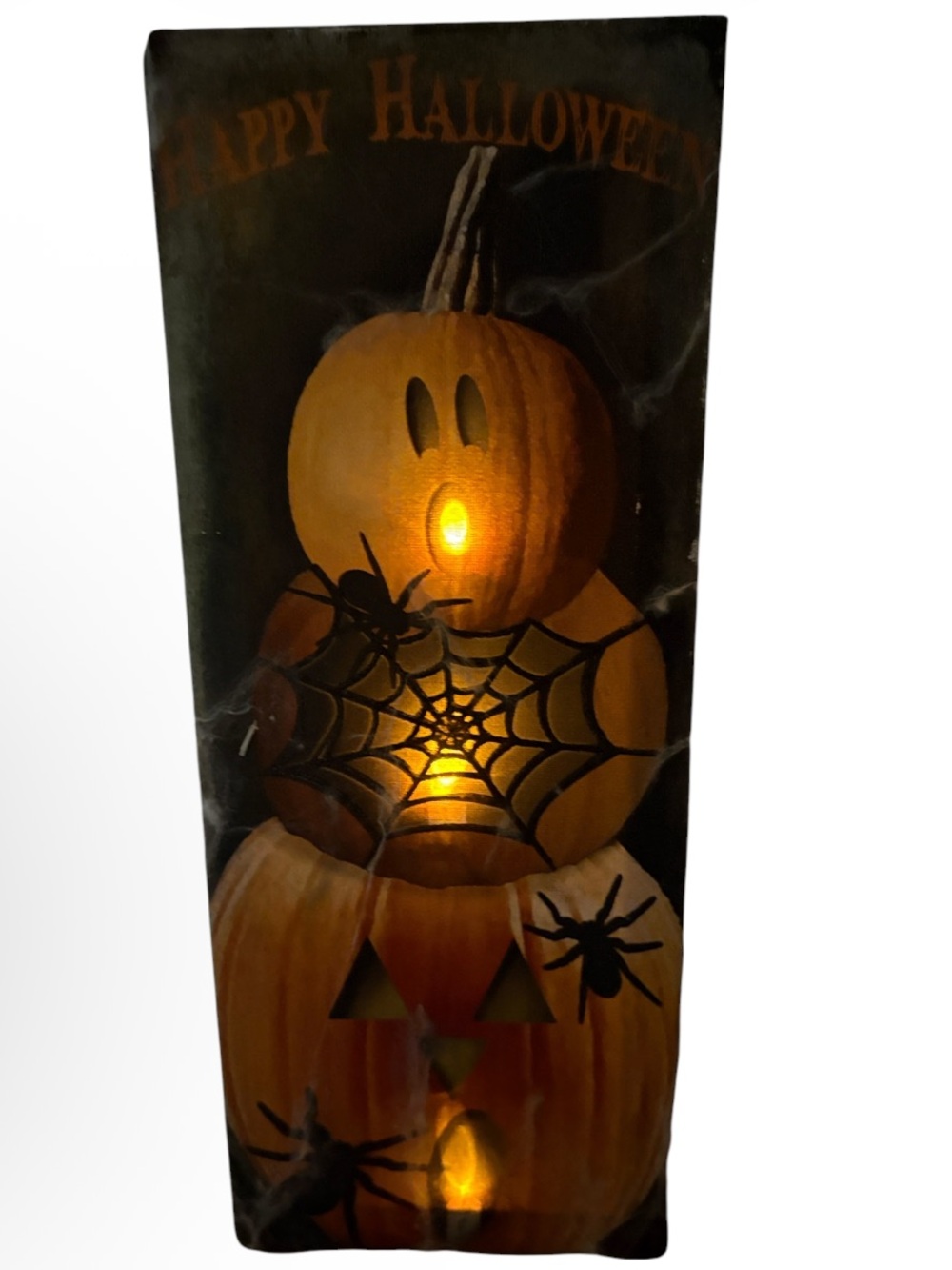 HALLOWEEN➕Whimsical Flickering Lighted Canvas